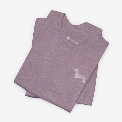 Dachshund T- Shirt - Dachshund Shirt for Women - Dachshund Mandala Tee